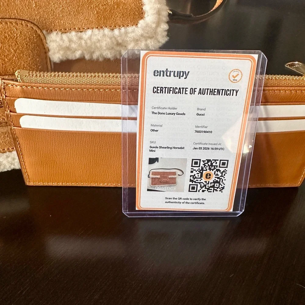 Gucci 1955 Horsebit Mini Shearling Trim Shoulder Bag - Picture 9 of 9